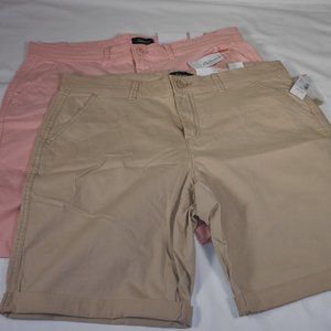 2 new Reitmans The Chino  women's casual shorts.